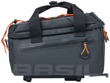 Load image into Gallery viewer, Basil Miles Trunk Bag 7L Black/Orange (MIK Compatible)
