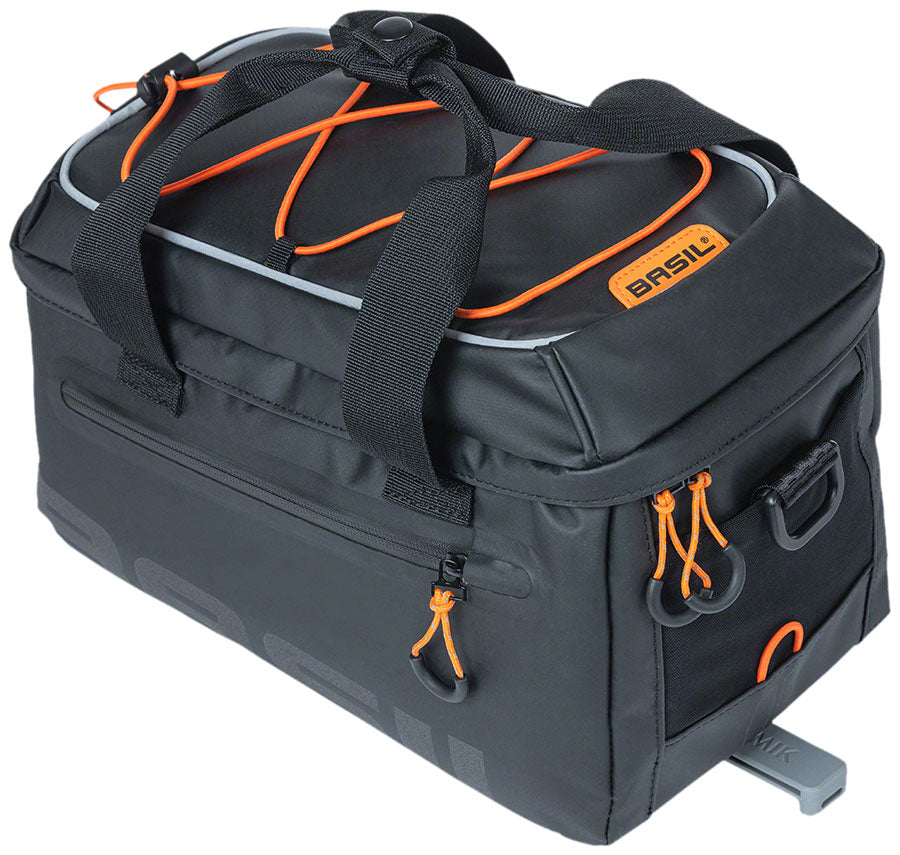 Basil Miles Trunk Bag 7L Black/Orange (MIK Compatible)