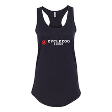 Load image into Gallery viewer, CycleZoo E-Bikes Women's Racerback Tank Top - Multiple Colors