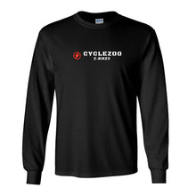 Load image into Gallery viewer, CycleZoo E-Bikes Classic Long Sleeve Tee Black
